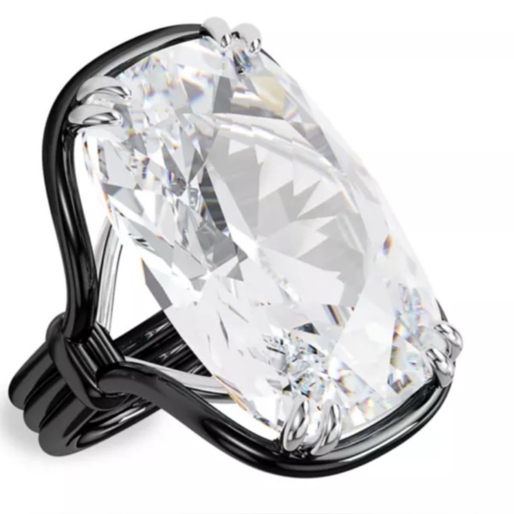 NWT Swarovski Harmonia cocktail ring crystal,White, Mixed metal finishSize 5/50